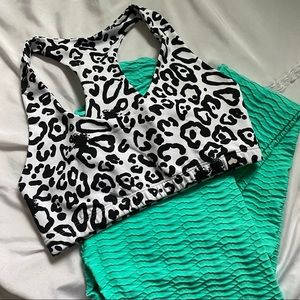 Booty by Brabants white cheetah top